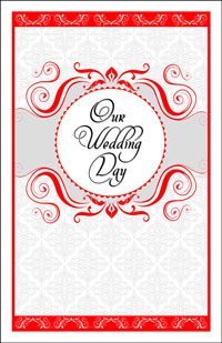 Wedding Program Cover Template 13D - Graphic 1